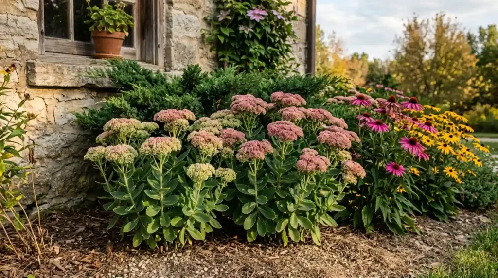 Autumn Joy Sedum Adds Late-Season Flowers