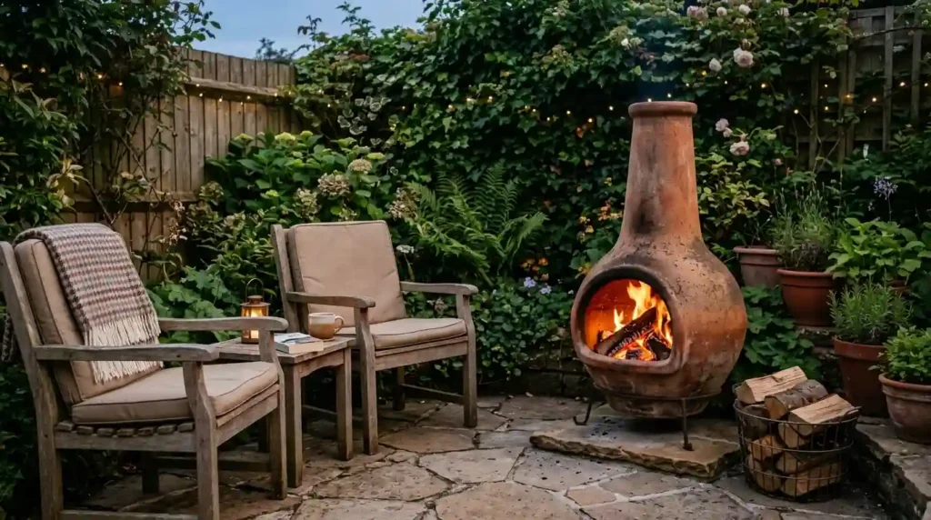 Make a Quiet Corner Feel Cozy with a Chiminea