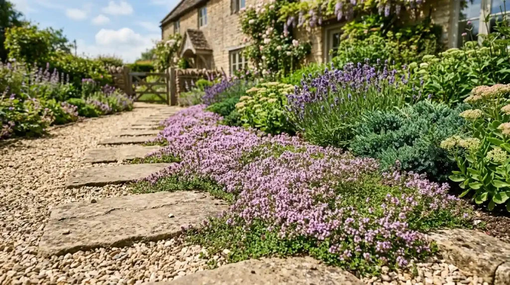 Creeping Thyme Fits Sunny Path Edges