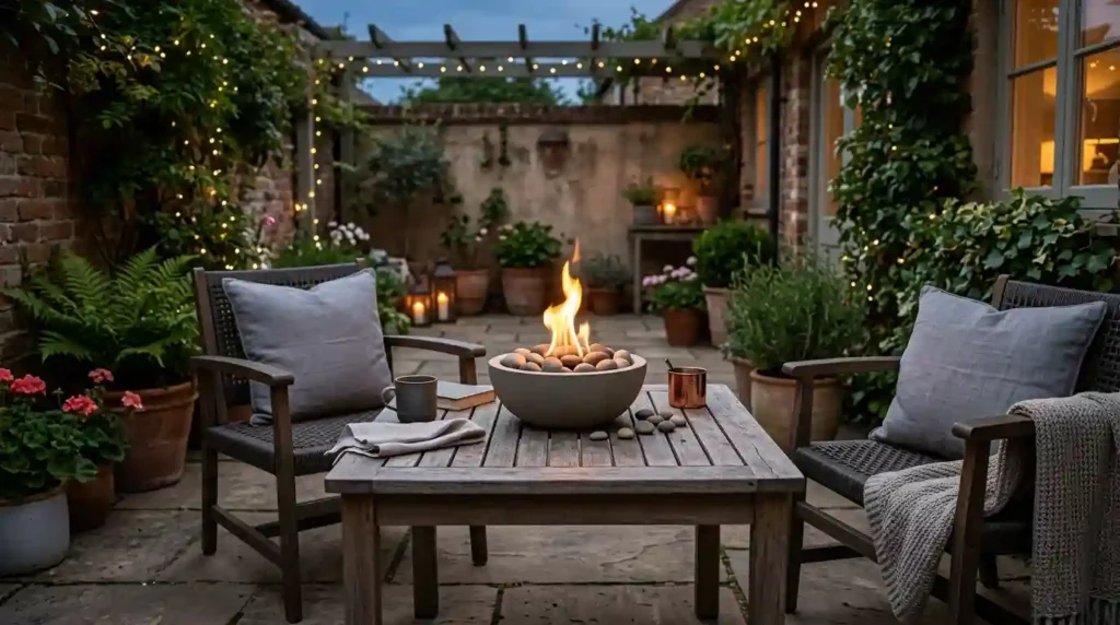 Add a Small Tabletop Flame to a Tiny Space