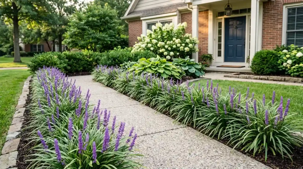 Clumping Liriope Makes a Clear Border