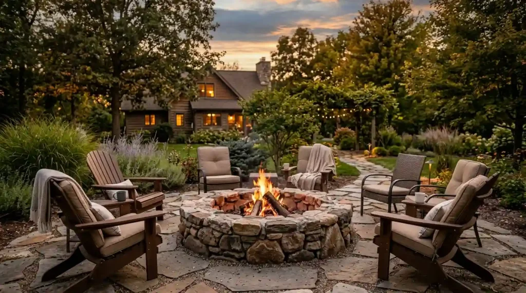 Build a Stone Fire Pit That Encourages Conversation