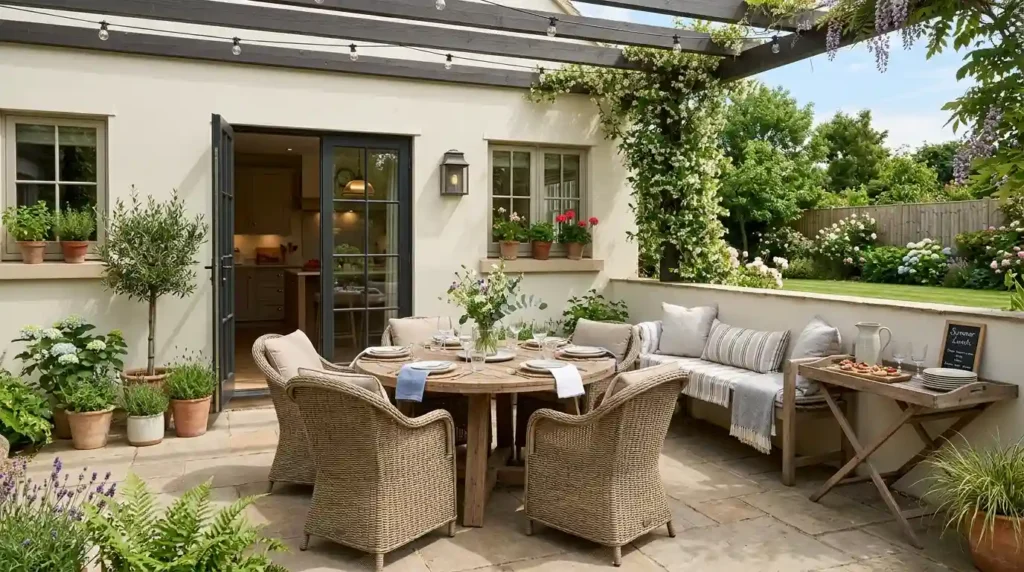 Place Your Outdoor Dining Area Near the House