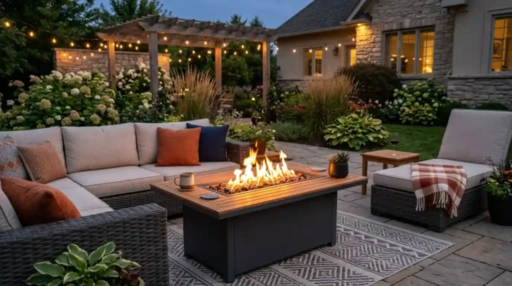 Make a Fire Table the Center of Your Seating Area