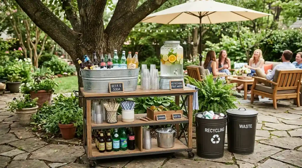 Set Up a Drink Station Guests Can Use