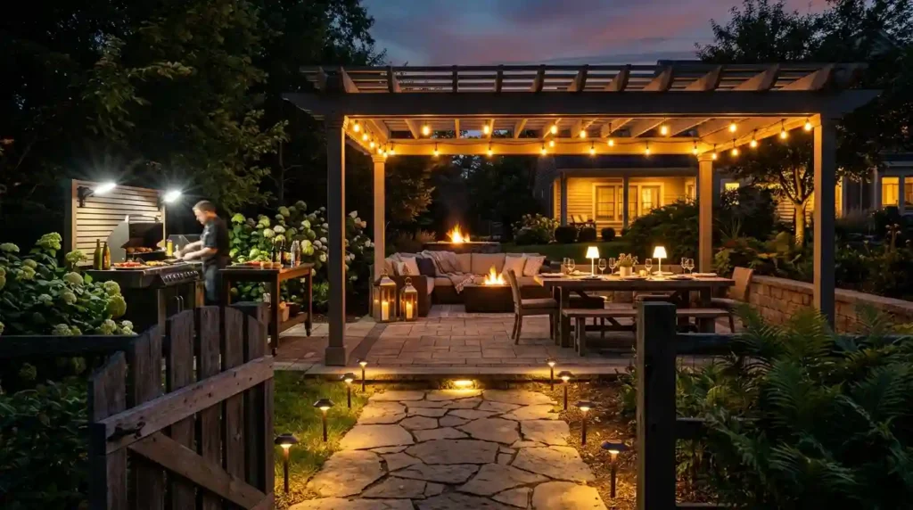 Layer Backyard Lighting for Safer Evenings