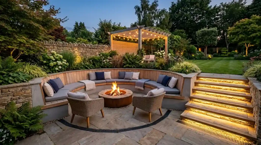 Create a Cozy Sunken Fire Pit Lounge