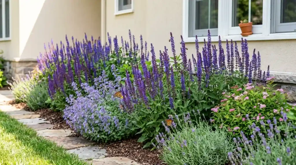 Perennial Salvia Adds Upright Flower Spikes