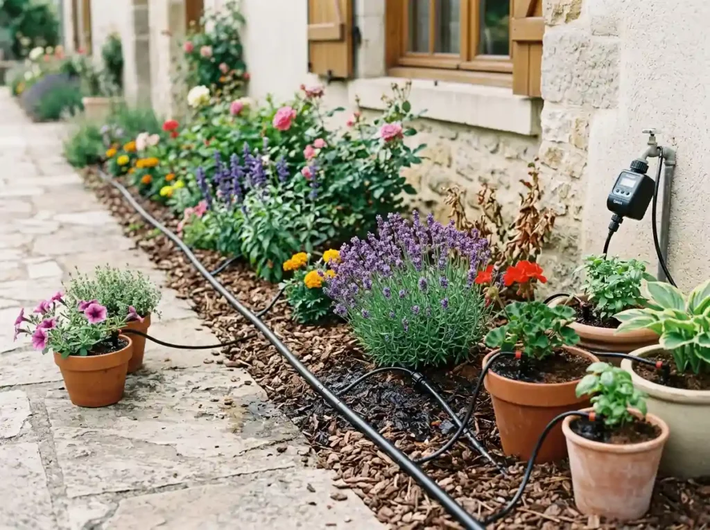 Add Drip Irrigation to Beds and Pots