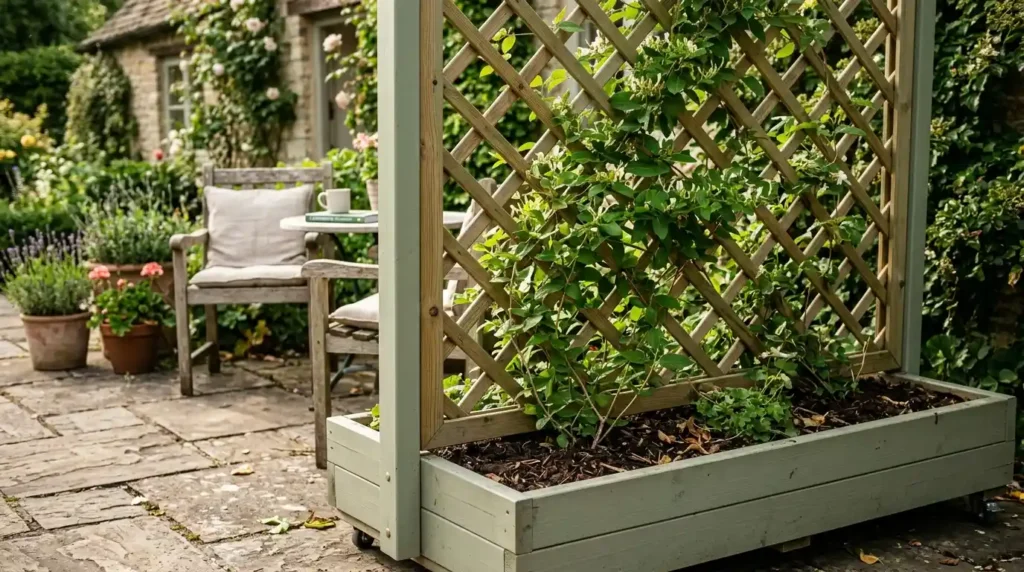 Add Lattice Panels With Climbing Plants