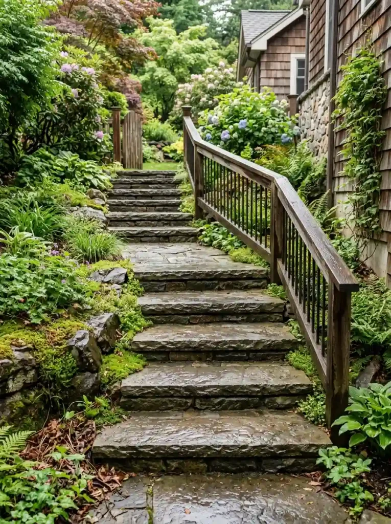Add Stone or Timber Steps for Safer Access