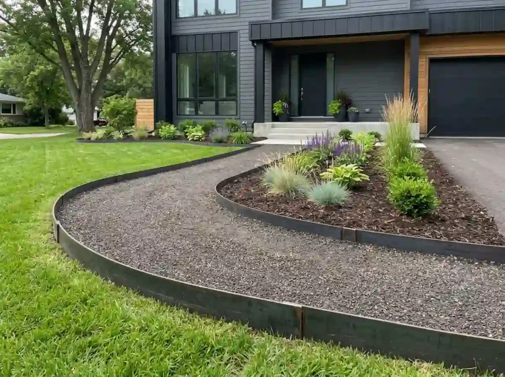 Add Strong Edging to Stop Grass From Spreading