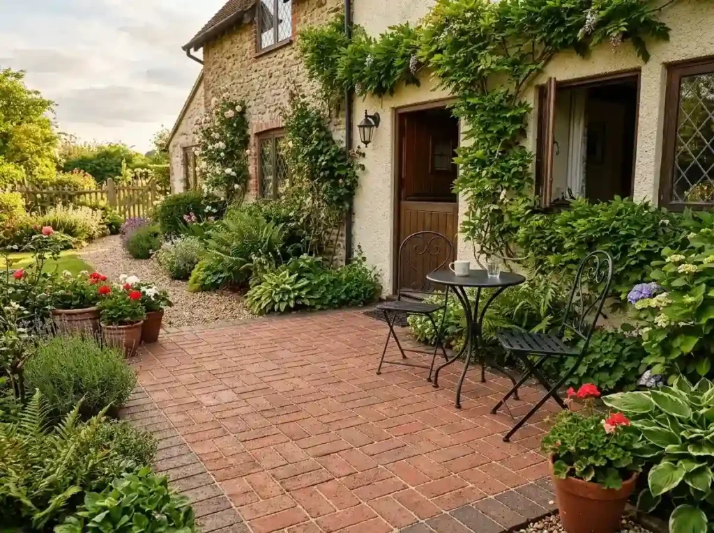Add Warm Style With a Brick Patio