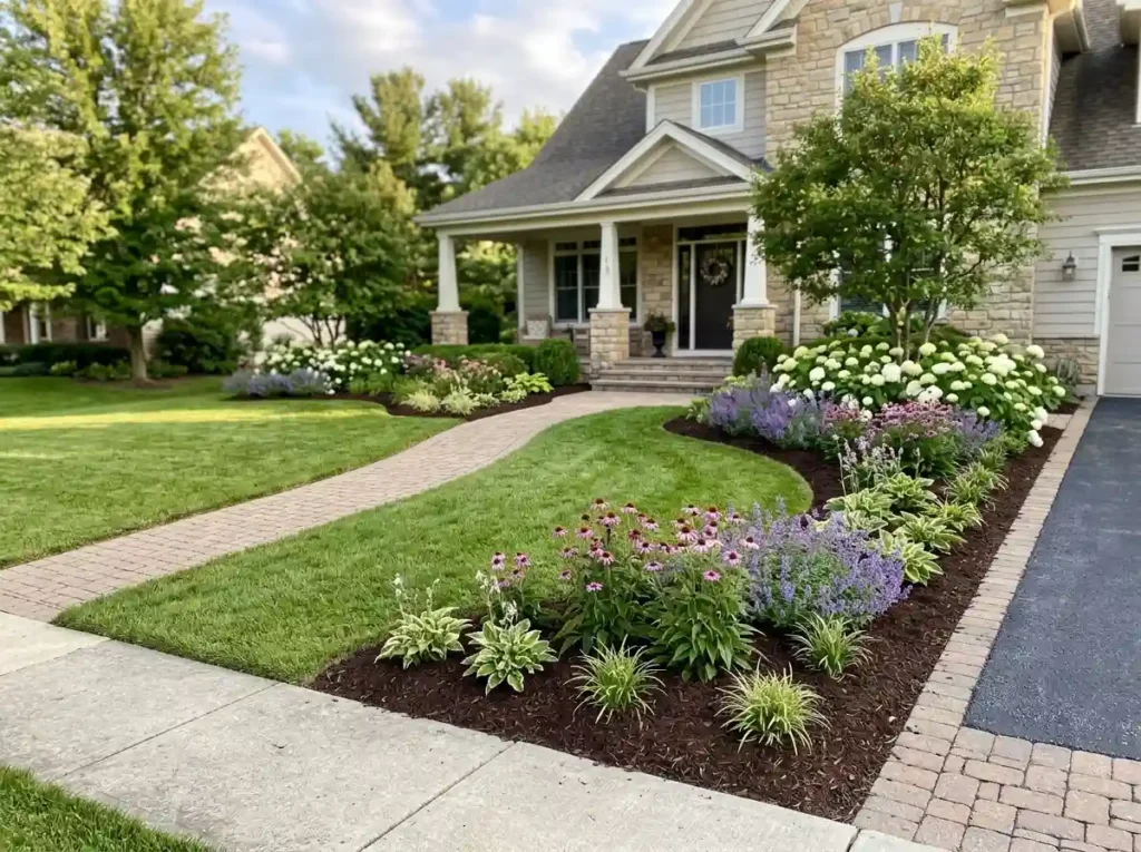 Add Wide Curved Borders to Soften Hard Lines