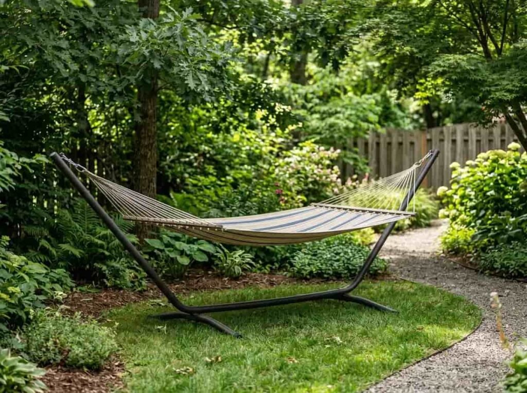 Add a Hammock or Hanging Chair for Easy Rest