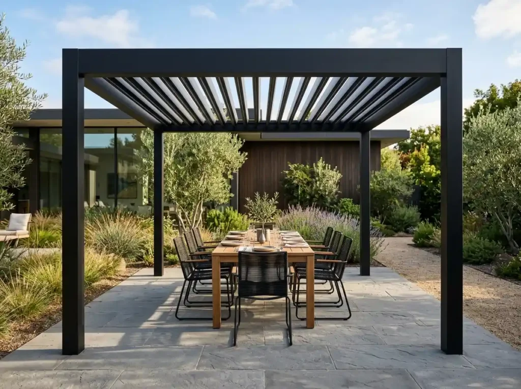 Add a Minimal Pergola for Useful Shade