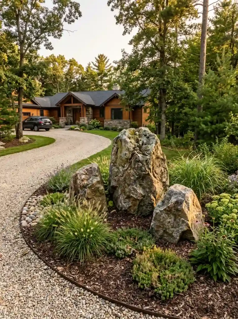 Add a Permanent Focal Point With Decorative Boulders