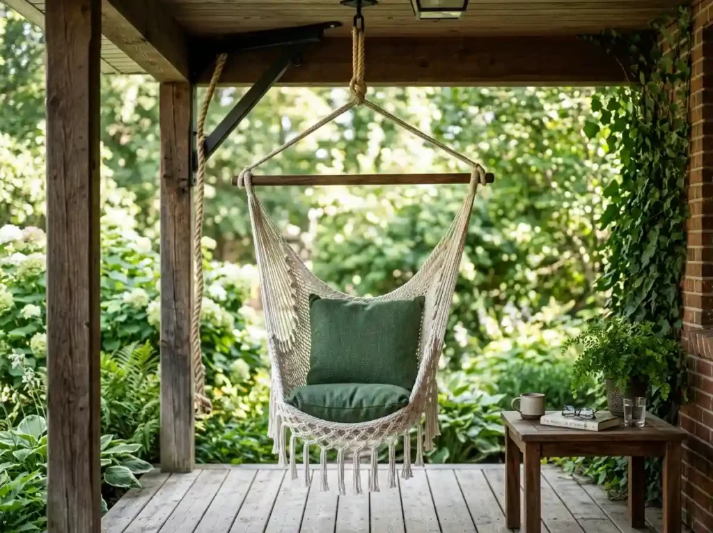 Add a Porch Swing or Hanging Chair