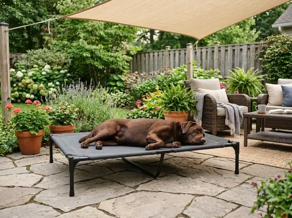 Add a Raised Outdoor Dog Bed