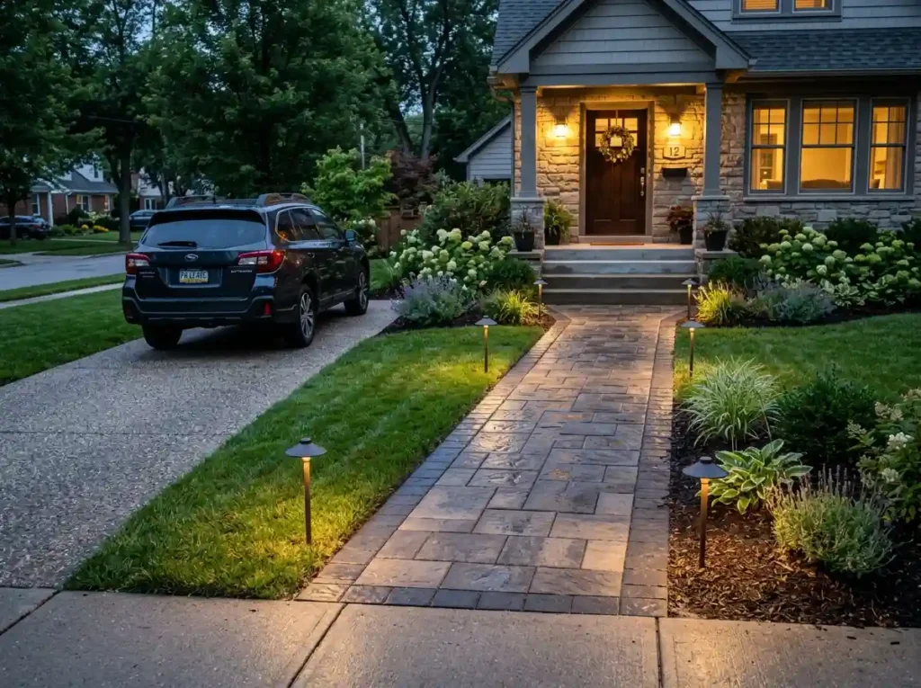Add a Separate Walkway Beside the Driveway