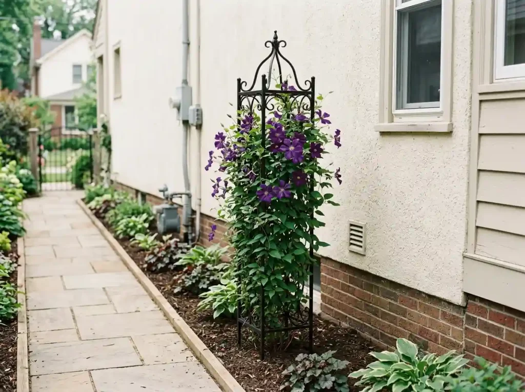 Add a Trellis Without Losing Walking Space