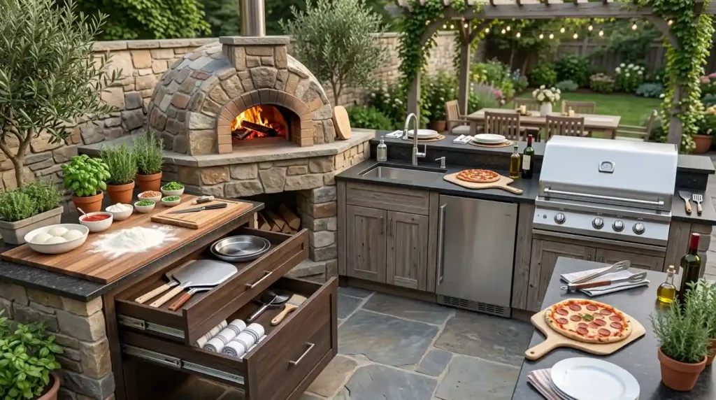 Add the Pizza Oven to a Full Outdoor Kitchen