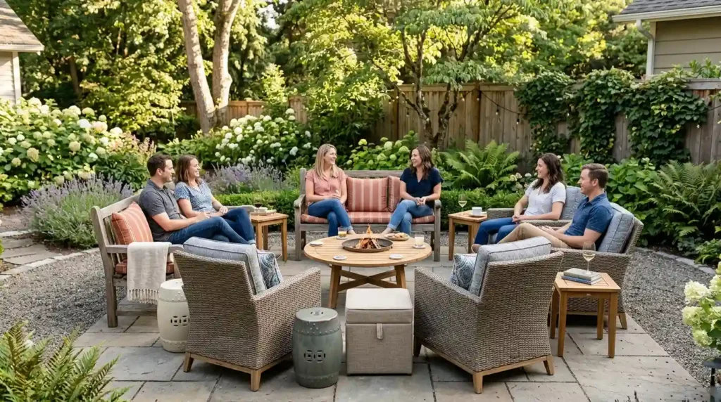 Arrange Backyard Seating for Easy Conversation