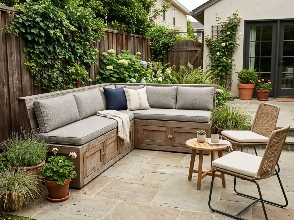 Build Benches Along the Edge to Save Space