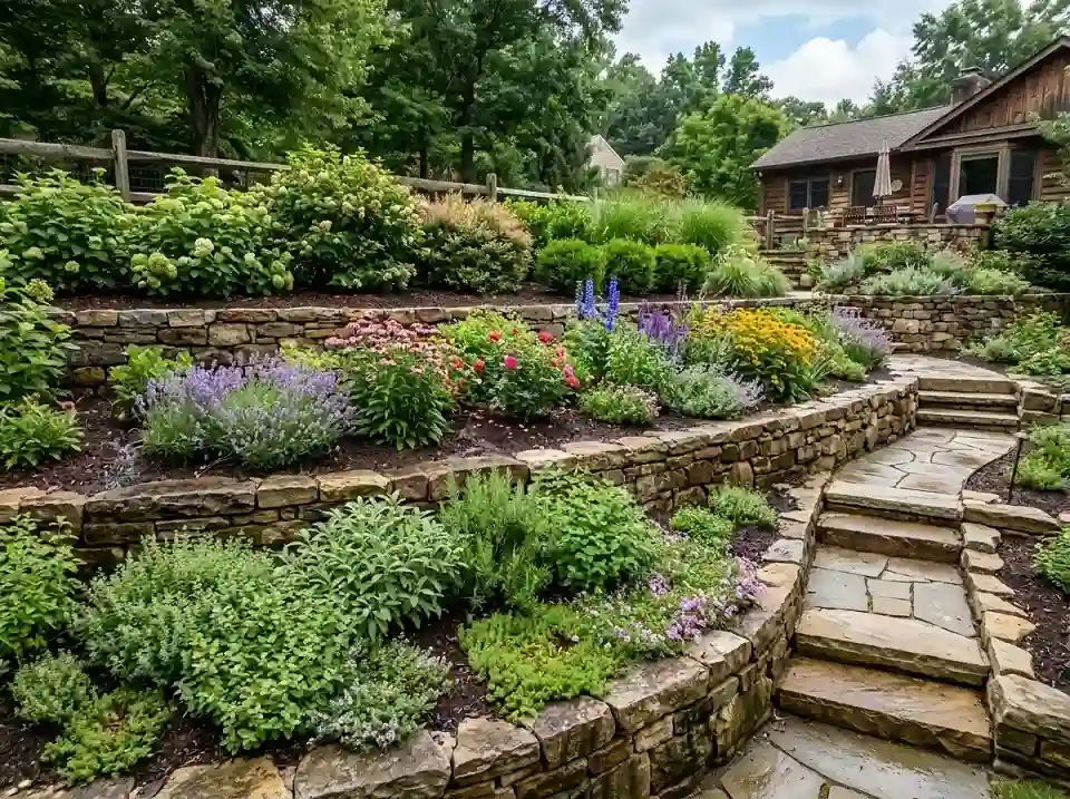 Build Terraced Garden Beds to Create Usable Levels