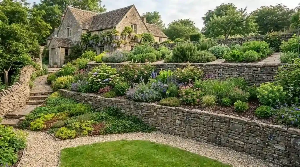 Build Terraces to Create Level Planting Areas