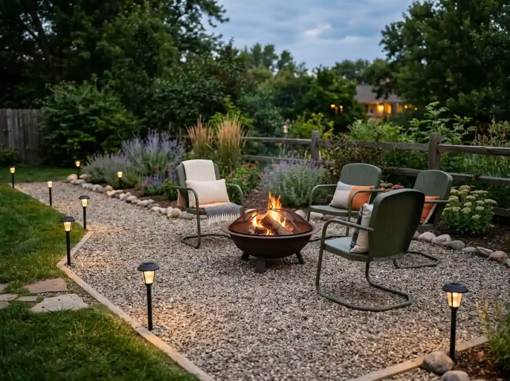 Build a Budget Fire Pit Area with Reused Materials