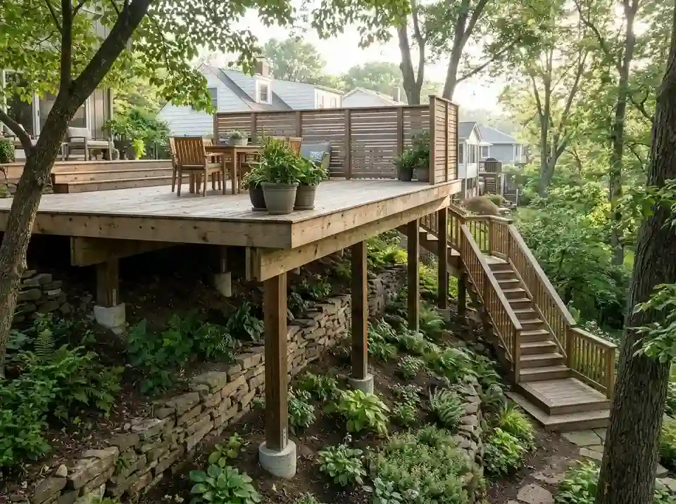 Build a Deck Over the Hardest Part of the Grade