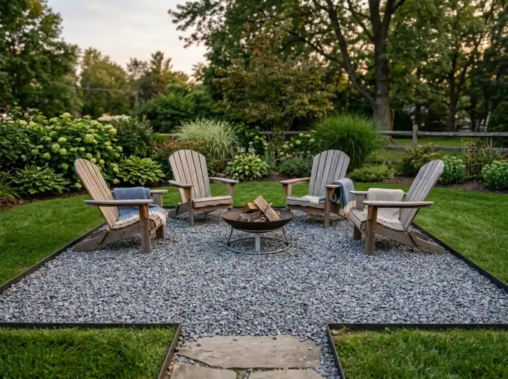 Build a Gravel Fire Pit Area for Better Drainage