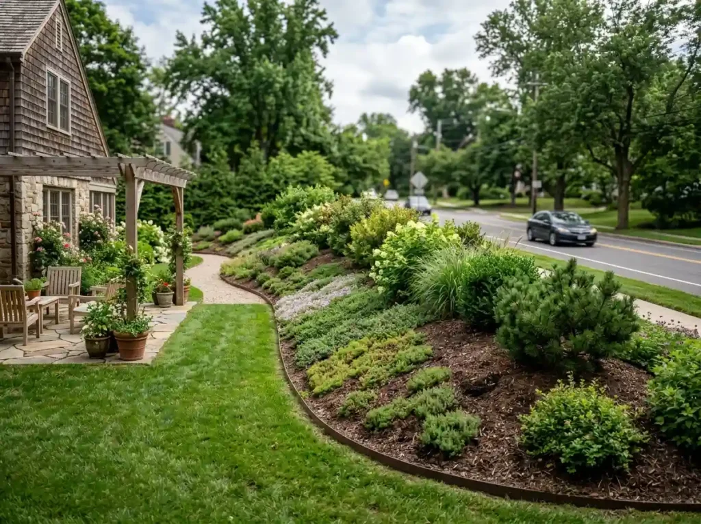 Build a Low Berm With Dense Planting