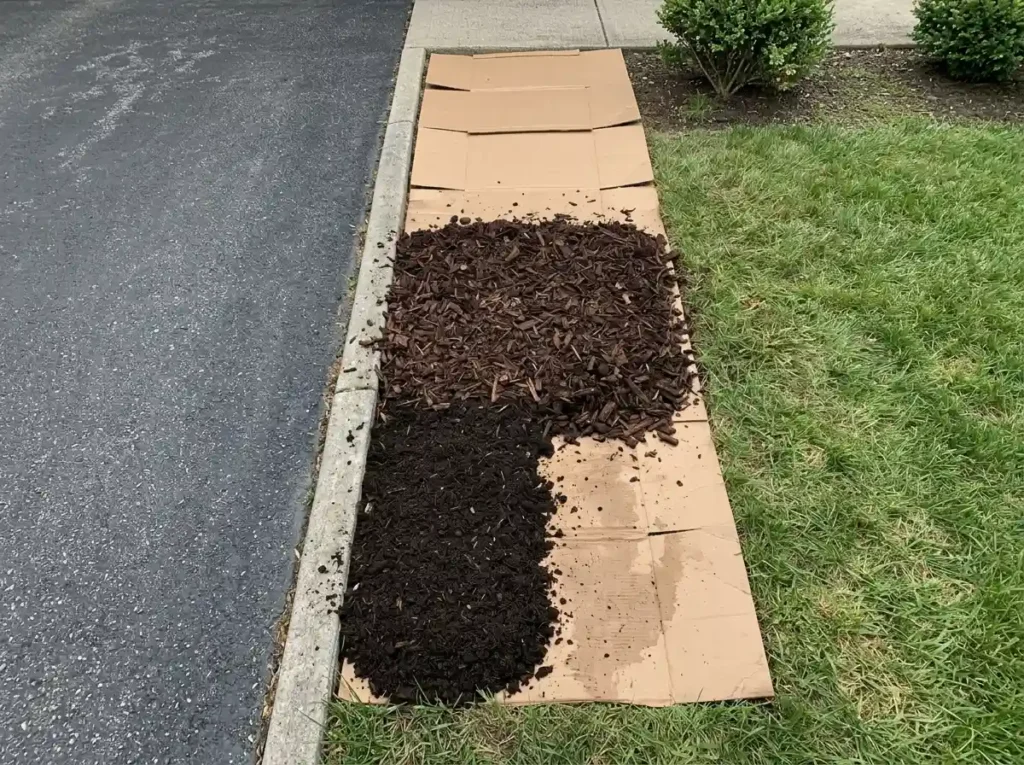 Build a No-Dig Mulch Bed Beside the Driveway