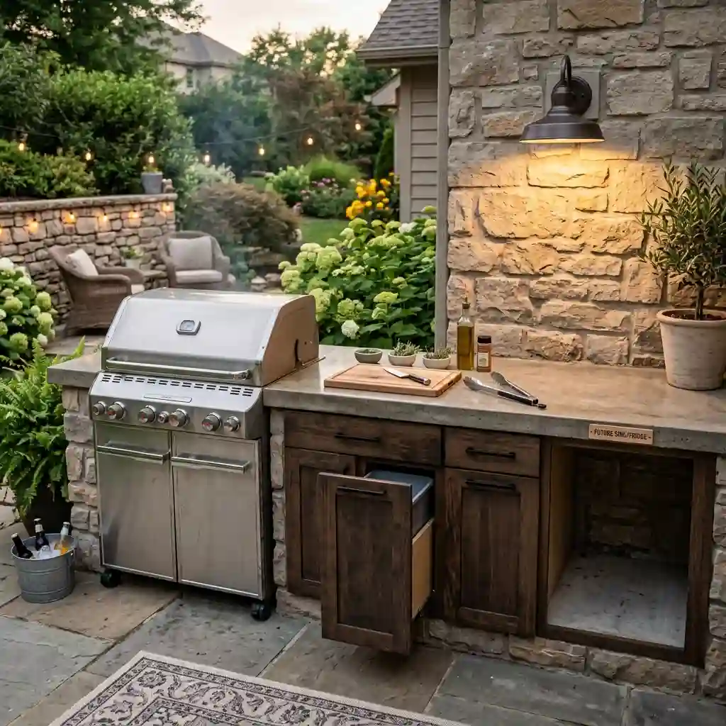 Build a Simple Grill-and-Counter Station