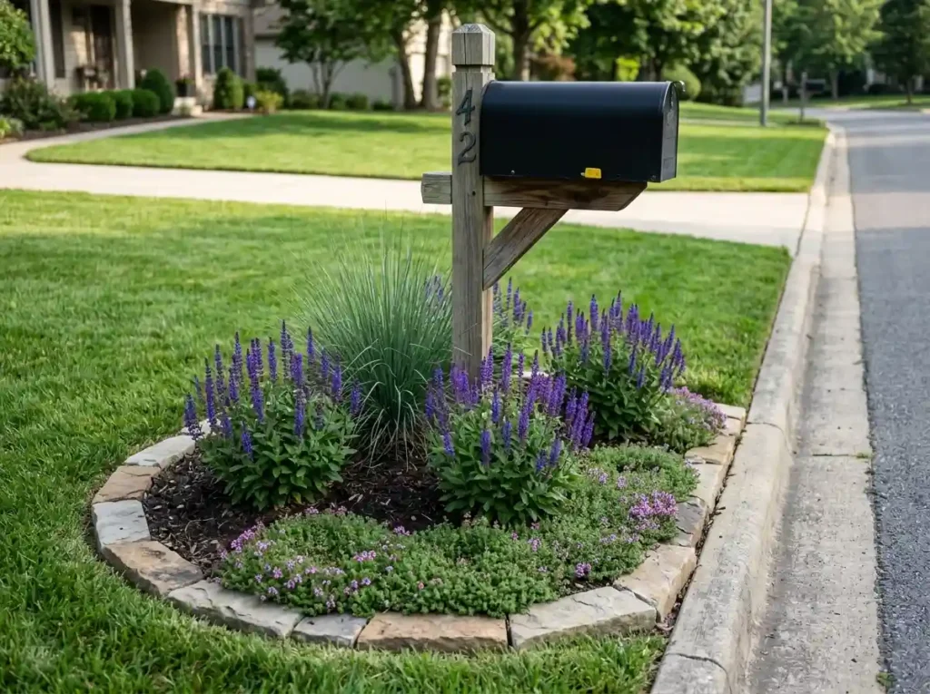 Build a Small Mailbox Flower Bed