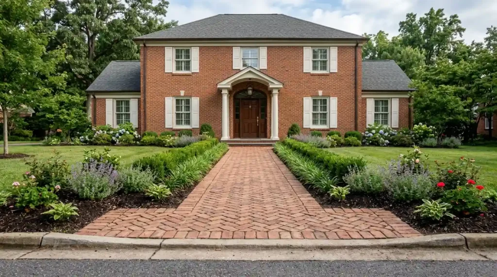 Build a Straight Paver Walkway to the Front Door