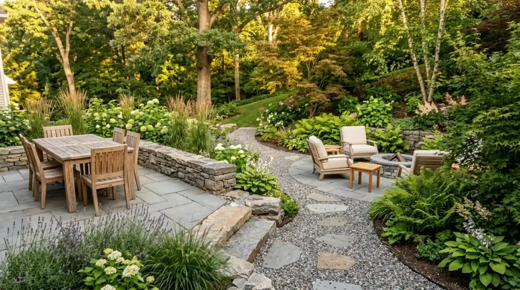 Build a Two-Level Patio With Gravel Transitions
