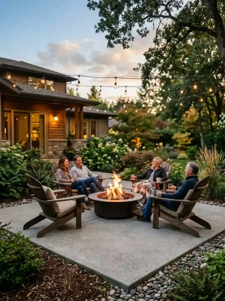 Build the Patio Around a Fire Pit