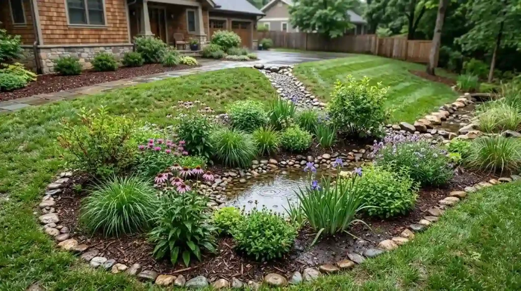 Catch Extra Water in a Rain Garden