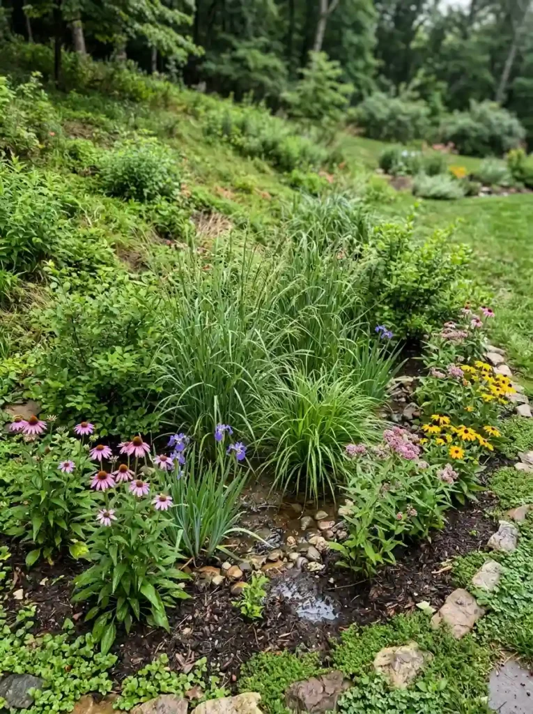 Collect Extra Water in a Rain Garden