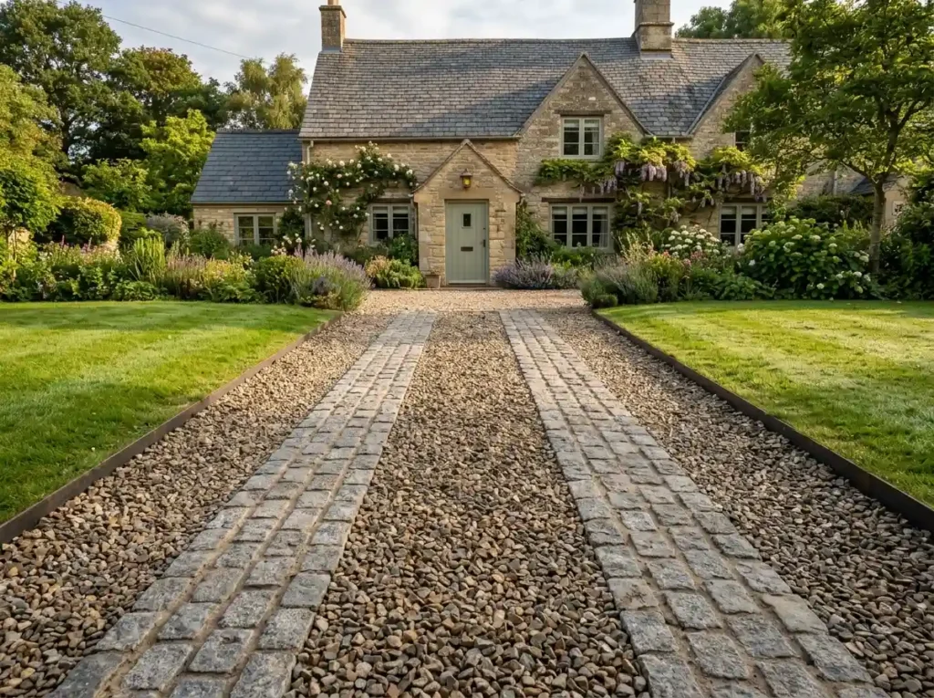 Combine Gravel With Paver Tracks