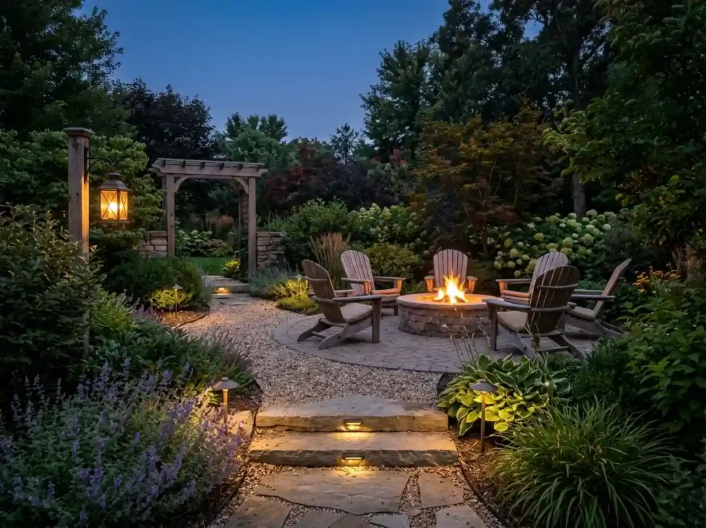 Connect the Fire Pit to the Patio with a Clear Path