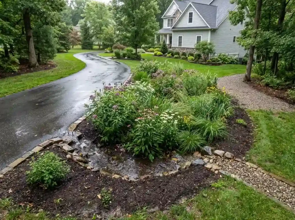 Control Driveway Runoff with a Small Rain Garden