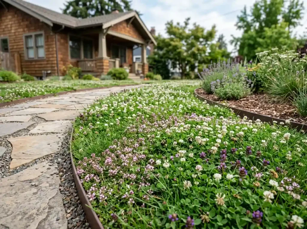 Cover Bare Soil With Groundcovers or a Bee Lawn