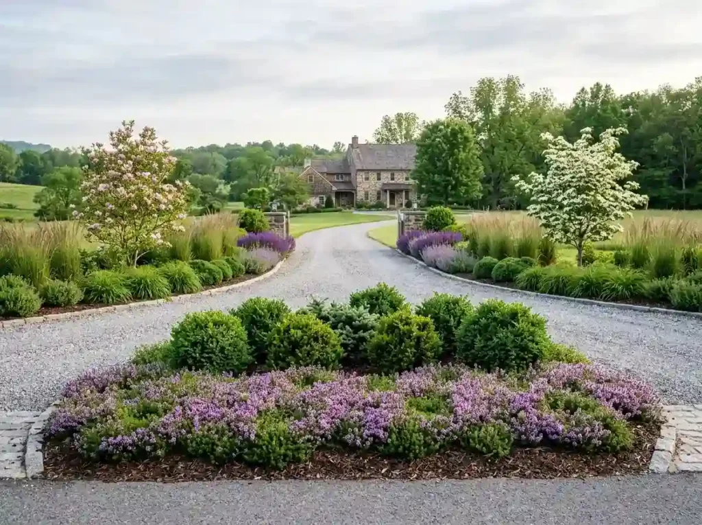 Create Layered Planting Beds at the Entrance