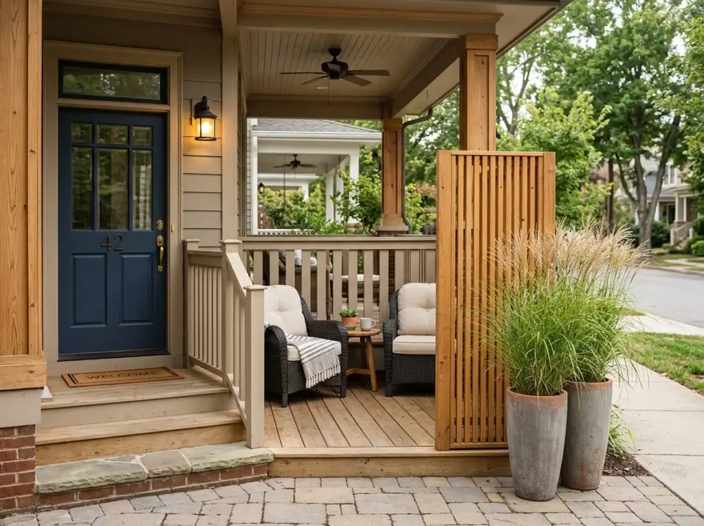 Create Privacy With Plants or a Narrow Screen