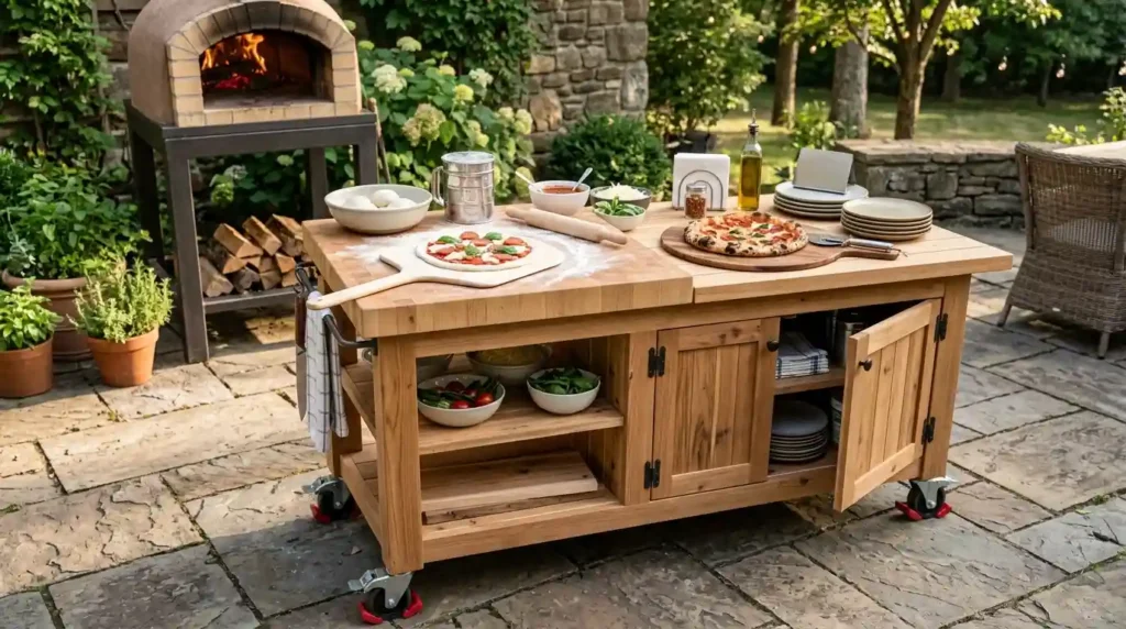 Create a Mobile Prep and Storage Island