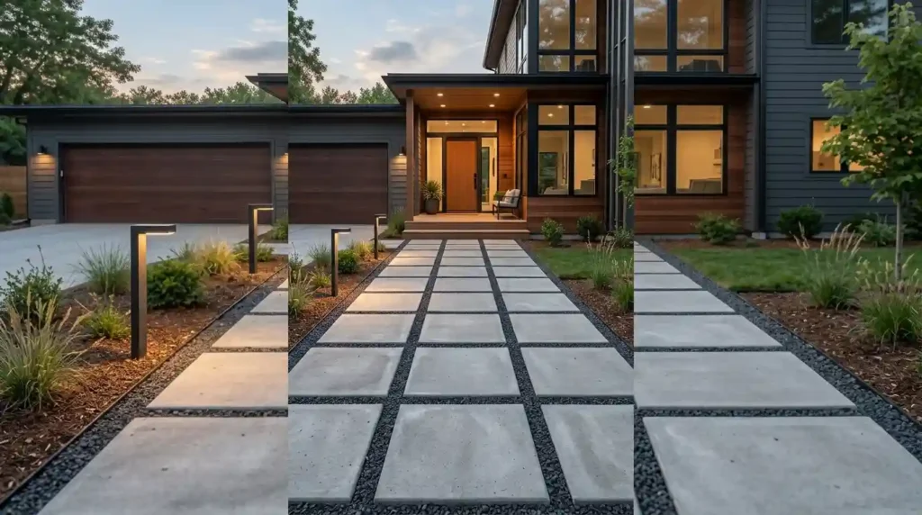 Create a Modern Grid With Large Concrete Pavers